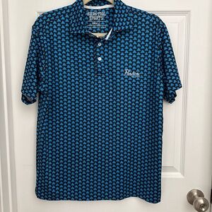 Barstool Sports Men's Blue Triangle-Print Polo